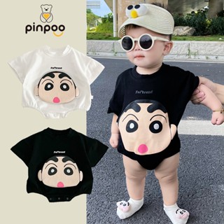 Phim hoạt hình mùa hè Quần áo liền quần Cotton mềm cho bé trai và bé gái mới