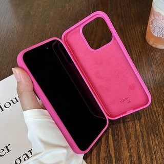 【Silicone soft case/Rose Red】Ốp lưng compatible for iphone 15 14 13 12 pro max case