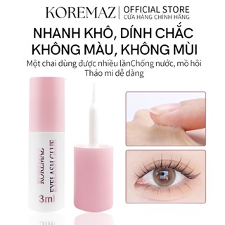 Keo Lông Mi KOREMAZ 3ML Cho Lông Mi Giả Siêu Mạnh HOld Lash Keo Cao Su Thích Hợp Cho Đôi Mắt Nhạy Cảm Chống Thấm Nước Với Bàn Chải Nhỏ