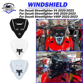 Ljbkoall xe máy màn hình phía trước tấm chắn gió cho ducati streetfighter v4 v4s v4sp 2020 2021 2022 2023 v 4 s sp kính chắn gió kính chắn gió air defector