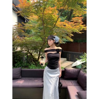 Sinsingirl Mùa Hè Phong Cách Mới Thiết Kế Niche Top Nữ Một Vai Gợi Cảm Ôm Hơn Nhìn Áo Thun