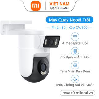 Camera ngoài trời Xiaomi CW500, Camera kép 4 triệu, Chất lượng hình ảnh siêu trong suốt 2,5K, Phát hiện AI, Wi-Fi băng tần kép6