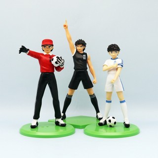 1 cái 18-23cm anime captain tsubasa hình ozora tsubasa wakabayashi genzo kojirohyuga bóng đá pvc nhân vật hành động mô hình đồ chơi búp bê