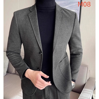 Áo blazer nam Meason phong cách Hàn Quốc túi lớn (có đệm vai) 2 nút 4 lớp vải dày cao cấp 6 màu M-3XL A-198