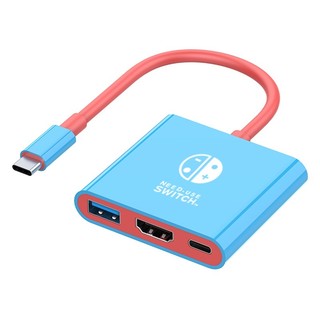  Bộ chuyển đổi Typec sang HDMI 3in1 USB C Hub Type C Docking Station Nintendo Switch OLED Dock TV 4K USB3.0 PD Sạc Video Chuyển đổi 