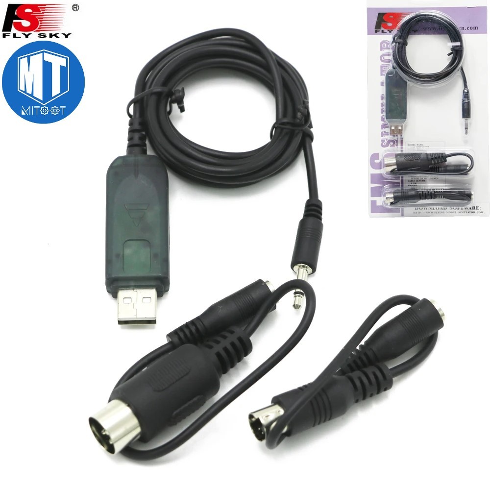 Cáp chuyển đổi RC mô phỏng chuyến bay USB Flysky FS-SM100 cho Flysky FS-i6 FS-i4 FS-TH9X FS-T4B FS-G