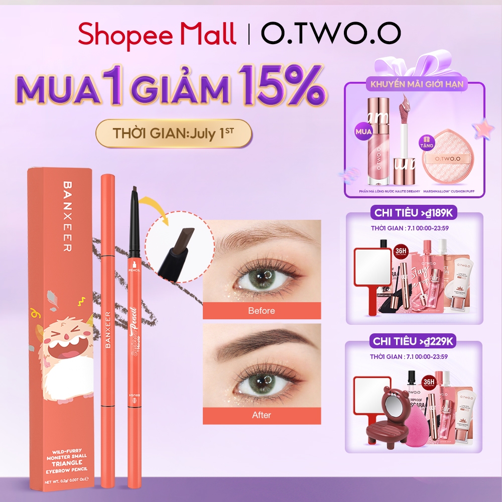 Bút Kẻ Chân Mày Banxeer 25G Giữ Màu Tốt Lâu Trôi
