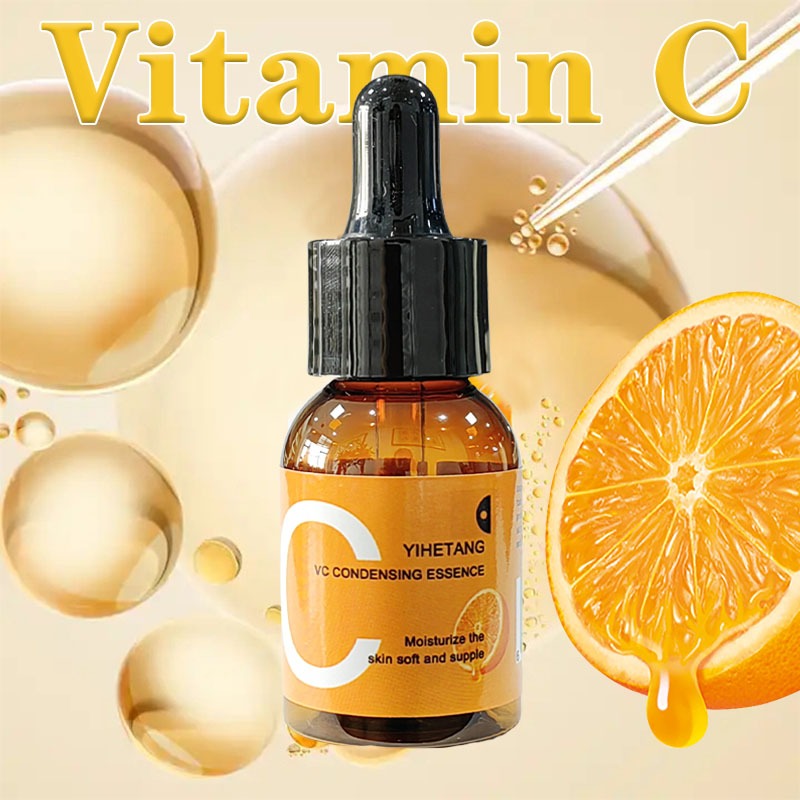 Serum trắng da tàn nhang Loại bỏ da Tinh chất Vitamin C chống oxy hóa B5 Giảm mụn