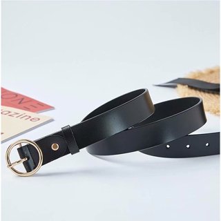 Thắt lưng nam màu đen đa năng có thể điều chỉnh với khóa vuông tối giản B26