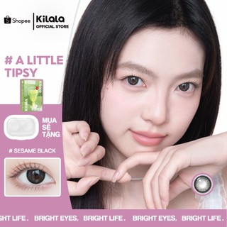 Kính áp tròng Kilala màu Sesame Black lens cận 6 tháng DIA 14.5 có độ 1 cặp
