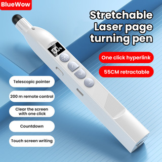 Bút lật không dây BlueWow 2.4GHz PPT Trượt USB Sạc Clicker cho con trỏ trình bày Powerpoint