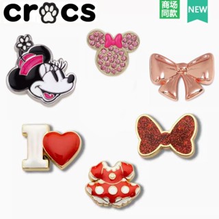 Crocs Lỗ Giày Giày Hoa Khóa Giày Carlo Chi Phụ Kiện Giày Khóa Trang Trí Zhibixing Kim Loại Tôi Yêu Minnie