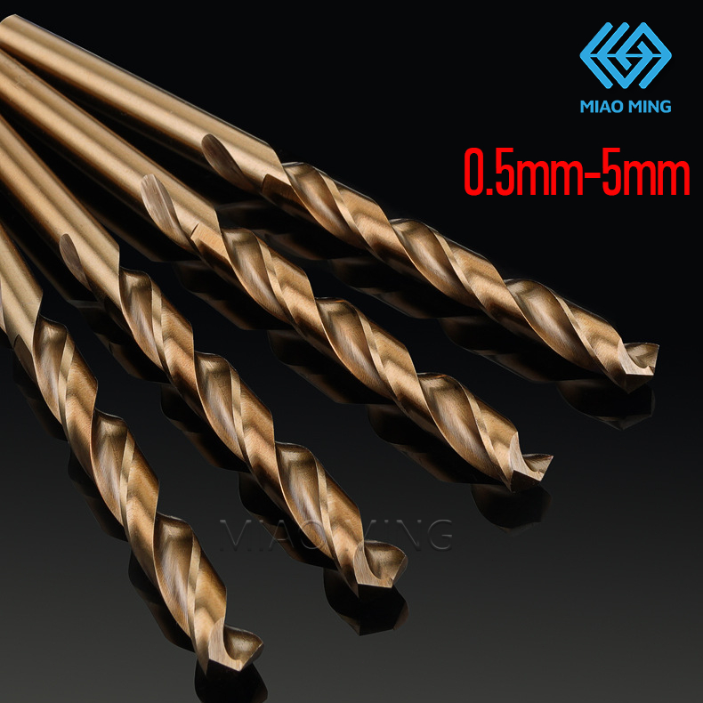 0.5mm-5mm HSS M42 Cobalt Xoắn Mũi Khoan mini Trang Sức Tay Gỗ Jobber Mũi Khoan Thép Không Gỉ Cao