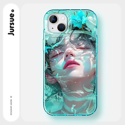 Ốp lưng JURSUE mềm chống bẩn độc lạ dễ thương đẹp nam cho iPhone 16 15 14 13 12 11 Pro Max SE 2020 X XR XS ip 8 7 Plus kute Y5250Q