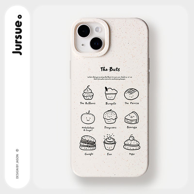 Ốp lưng JURSUE mềm chống bẩn độc lạ đơn giản ngộ nghĩnh cho iPhone 16 15 14 13 12 11 Pro Max SE 2020 X XR XS ip 8 7 Plus kute Y5235