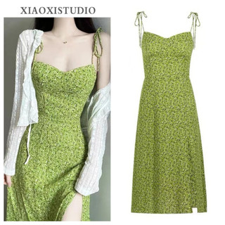 Váy Đầm Maxi Mùa Hè Dáng Dài 2 Dây Kỳ Nghỉ Bên Bờ Biển Hoa