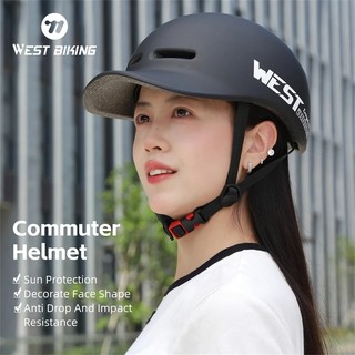 Mũ bảo hiểm xe đạp điện WEST BIKING có tấm che Unisex Touring Mũ bảo hiểm xe đạp có thể điều chỉnh 58-61cm