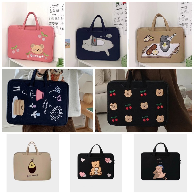 Túi đựng laptop Hàn Quốc kiểu dáng dễ thương phong cách Laptop 11 inch 13/14inch 15/15.6inch