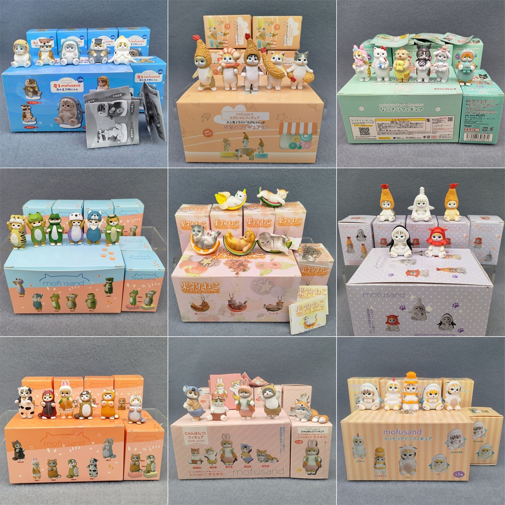  18 Phong Cách Có Hộp Hoạt Hình Anime Mifusand Cá Mập Mèo Chiên Tôm Hổ Cá Voi My Melody Kuromi Động Vật Mèo Q Phiên Bản PVC Nhân Vật Hành Động Mô Hình Đồ Chơi Búp Bê 