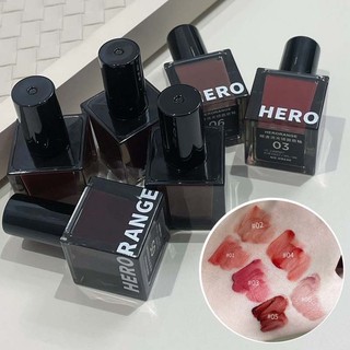 Herorange Lip glaze Black Lip gloss Matte water proof Last nature Không dễ phai Son môi Lip Tint