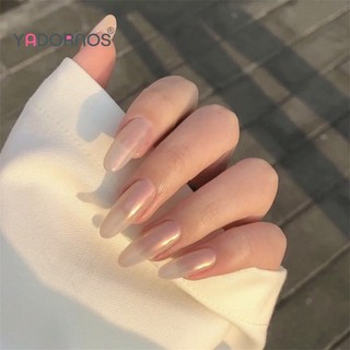 YADORNOS Set 24 Móng Tay Giả Dài Đính Ngọc Trai Thời Trang Dành Cho Nữ