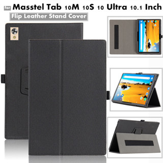 Cho Masstel Tab 10M 10S 10 Ultra 10.1 Inch Bao Da Lật Magentic Có Thể Gập Lại Bao Da Bảo Vệ Toàn Thân Có Giá Đỡ Tay