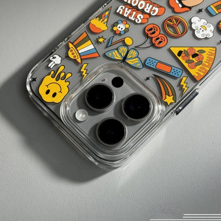 【Graffiti/Transparent Pc hard case】Ốp lưng compatible for iphone 13 14 15 pro max case