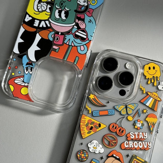 【Graffiti/Transparent Pc hard case】Ốp lưng compatible for iphone 13 14 15 pro max case