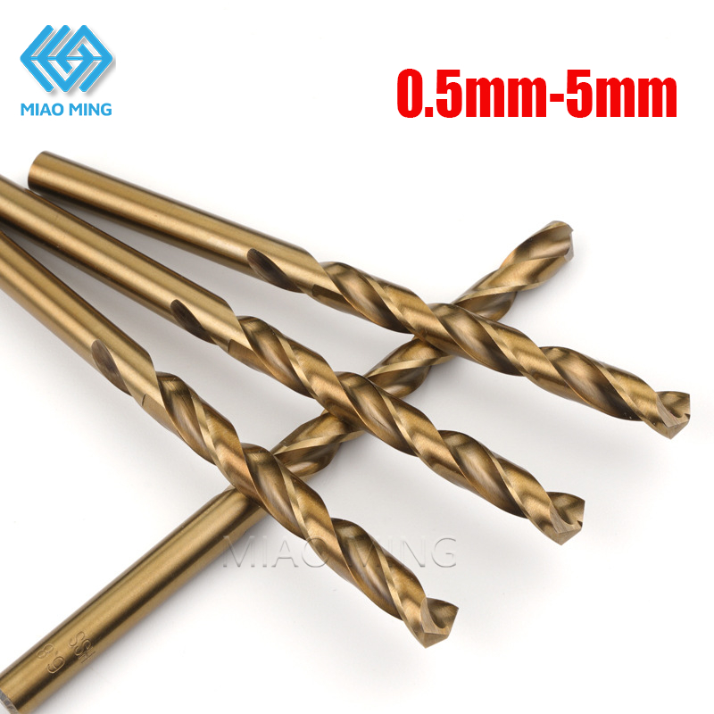 0.5mm-5mm HSS M35 Cobalt Twist mũi khoan mini trang sức tay gỗ Jobber Mũi khoan thép không gỉ cao