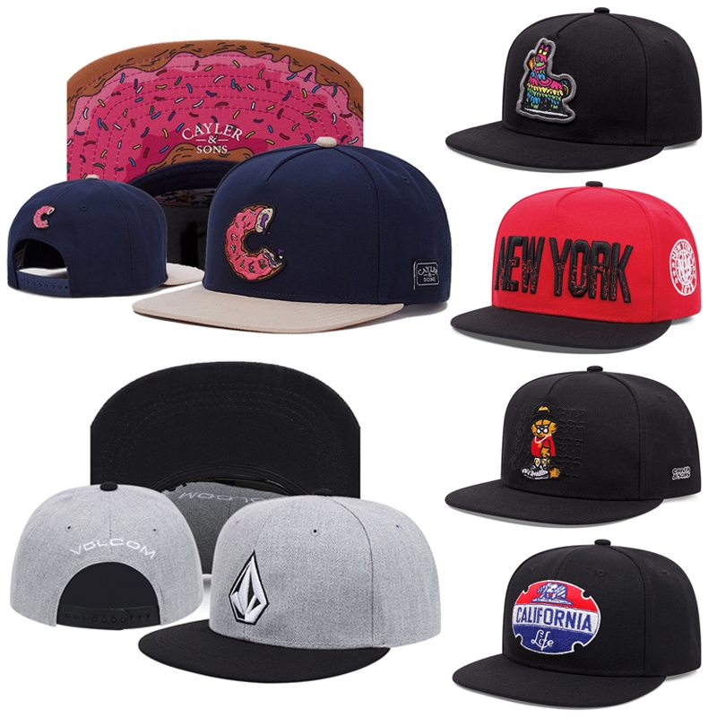 Mũ cổ điển snapback donut / Kim cương thêu Snapback mũ có thể điều chỉnh Mũ thể thao ngoài trời mũ c
