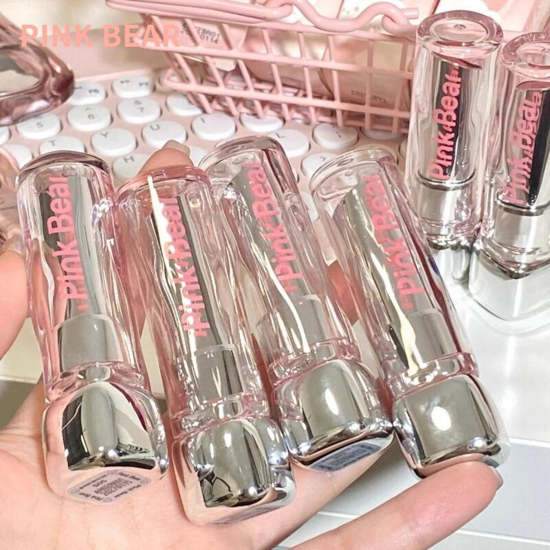 PINK BEAR Son Môi Tinh Chất Nước Son Môi Chắc Chắn Son Bóng Gương Son Môi Bảo Vệ Môi