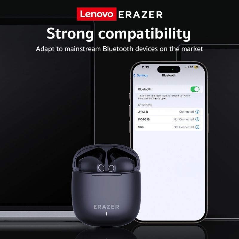 Lenovo Erazer XT90 Pro Tai nghe không dây Bluetooth 5.4 Tai nghe không dây Chất lượng âm thanh HIFI chống nước có Mic Tai nghe | BigBuy360 - bigbuy360.vn