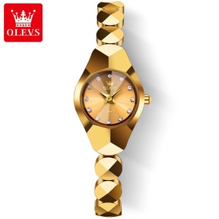  Olevs Đồng Hồ Nữ Chống Thấm Nước Xác Thực Lịch Thạch Anh Nhật Bản Chất Liệu Thép Vonfram Đồng Hồ Vàng Hoa Hồng Dạ Quang Thời Trang 7007 