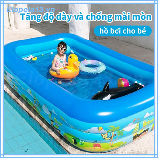 Hồ bơi cho bé phao bơi cho bé bể bơi cho bé bể bơi trẻ em bể bơi bơm hơi to gia đình nhựa 2-3 tầng chống trượt, An toàn