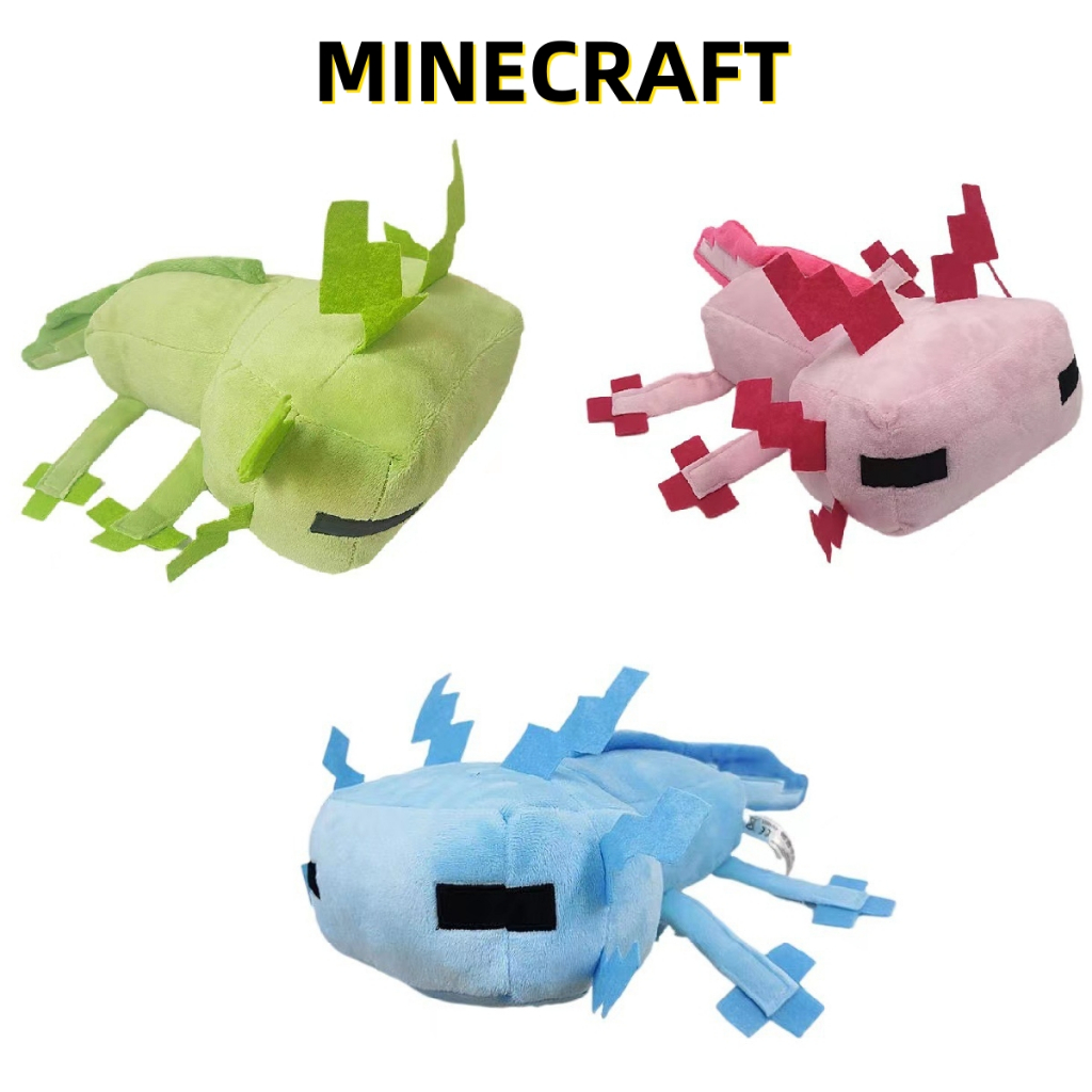 [Có hàng] Đồ chơi Minecraft Thú Nhồi 30cm Axolotl Bông Hình Đồ Chơi Trò Chơi Búp Bê