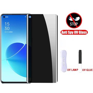 UV Kính cường lực bảo vệ toàn màn hình chống nhìn trộm cho OPPO Reno 12 11 10 8T 9 6 5 4 Find X7 Ultra X6 X5 X3 X2 Pro+ Plus 4G 5G 2024