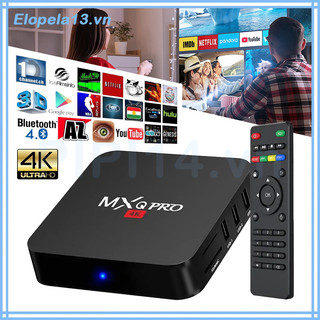 Android tv box mxq pro 4k bản 16g+256gb tiếng việt wifi 5g smart tivi box xem truyền hình 100 kênh miễn phí, xem youtube
