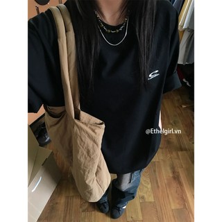 Ethelgirl Quần Áo Nữ Hàn Quốc Thời Trang "Chữ" In Hình Áo Thun Tay Ngắn Rời Phù Hợp Với Hàng Đầu