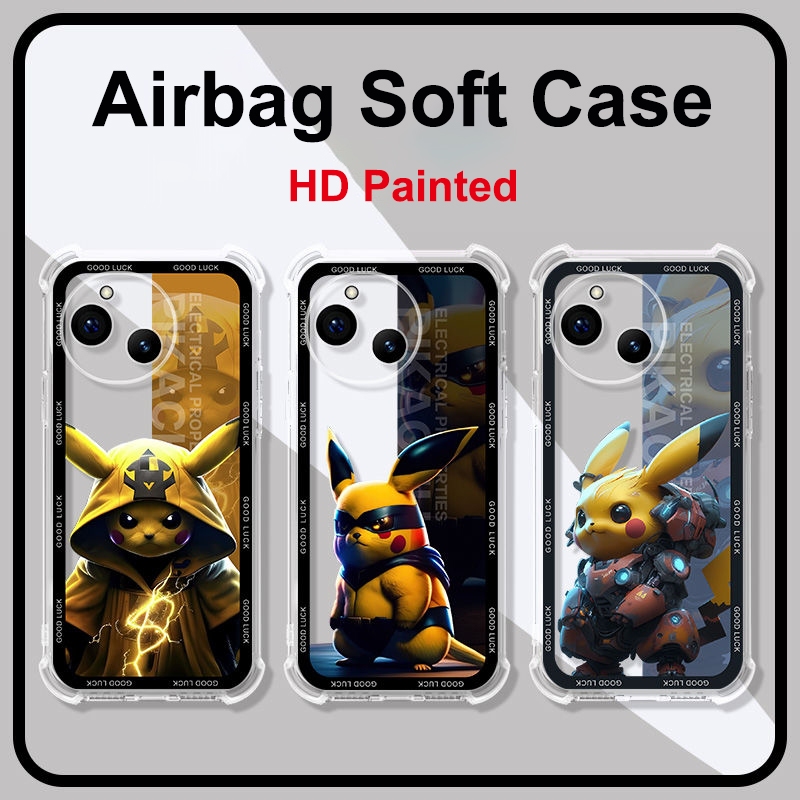 Dành Cho Sharp Aquos R9 Góc Gia Cố Mềm TPU Chống Sốc Túi Khí Dành Cho Sharp Aquos R8 Pro HD Sơn Dành