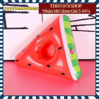Phao mini giữ ly cốc - Phao bơi Mini Đựng Cốc - Phao nổi đựng đồ uống Hình Dưa Hấu Pizza cho Bể Bơi