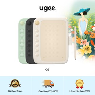 UGEE Q6 Bảng vẽ điện tử Máy tính bảng đồ họa tốt cho bút điện thoại Android Máy tính bảng vẽ kỹ thuật số dành cho người mới bắt đầu vẽ, giảng dạy trực tuyến, trò chơi OSU với Stylus không cần pin 6