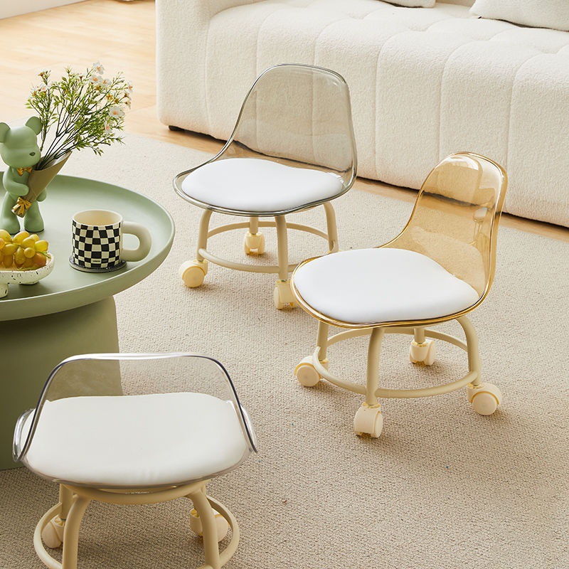 Transparent acrylic backrest with rotating wheels for easy color change GM24504Q1 | BigBuy360 - bigbuy360.vn