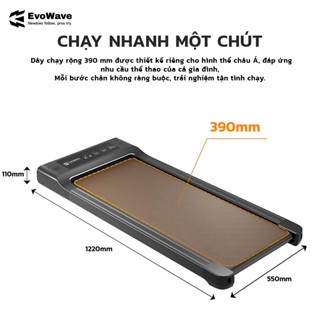 Evowave Máy chạy bộ xiaomi bộ tập gym tại nhà, Máy chạy bộ máy đi bộ Máy chạy bộ có thể gập lại thích hợp tập thể dục tại nhà gym tại nhà