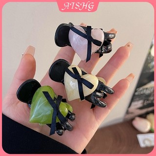 AISHG Màu Trơn Tình Yêu Kẹp Tóc Mùa Hè Mới Lấy Kẹp Phụ Kiện Tóc Thời Trang
