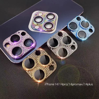 Miếng dán bảo vệ ống kính máy ảnh đa năng kim cương sang trọng tiên tiến Thích hợp cho IPhone 11 12 13 14 15 Pro Max 14 15 Plus Apple Lens Film All-in-one