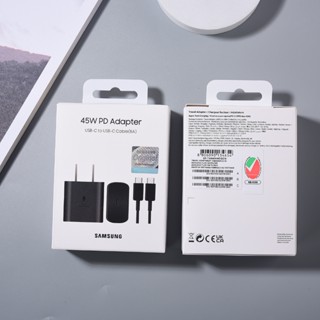 Bộ sạc nhanh thích ứng 45W PD chính hãng Bộ chuyển đổi 2.0 1M 5A USB Type C sang Type C Cáp cho Samsung Galaxy S22 S23 Plus S24 Ultra A33 A53 A55 A54 Z Flip 3 4 5 6 Gấp