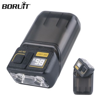  Boruit EDC Đèn pin Mini di động Hiển thị mức pin Đèn pin sạc Type-C có kẹp 