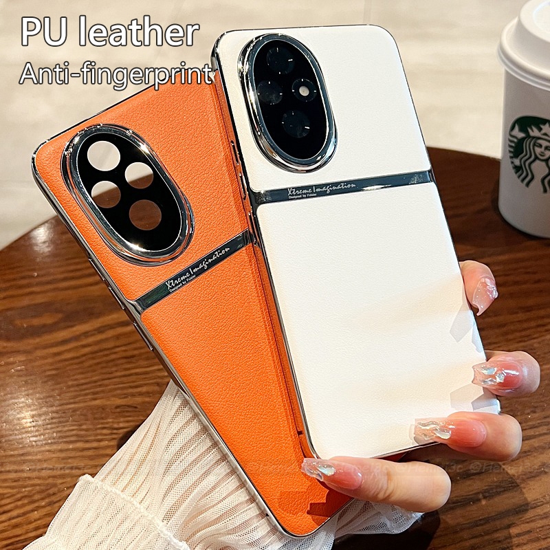 Ốp điện thoại cứng mạ da Honor 200 Pro