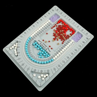 Xám Đổ Hạt Ban Cho DIY Vòng Tay Vòng Cổ Đính Hạt Trang Sức Làm Tổ Chức Khay Thiết Kế Thủ Công Dụng Cụ Đo Phụ Kiện
