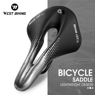 [Mã CLS2403F giảm 30k đơn 150k] [Fulfilled by Shopee]Yên Xe Đạp West Biking Lót Da Pu Hở Lỗ Thoáng Khí Chống Thấm Nước